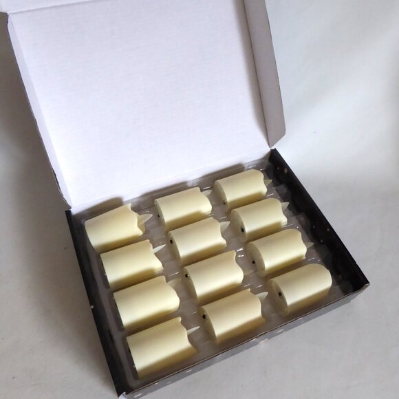 NEW 2” FLAMELESS BATTERY POWERED MAGIC FLICKERING VOTIVE CANDLE SET OF 12 - Picture 2 of 11